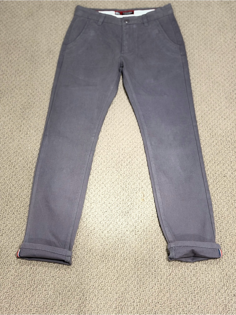Burberry Men's /womens Gray Slim Chino Pants